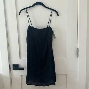 NWT Abercrombie & Fitch Black Gauze Shift Dress XSP